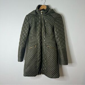 Via Spiga Olive Quilted Puffer Jacket size XS
